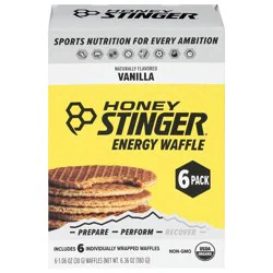 Honey Stinger Vanilla Energy Waffle - 6 ct - 1.06 oz Each