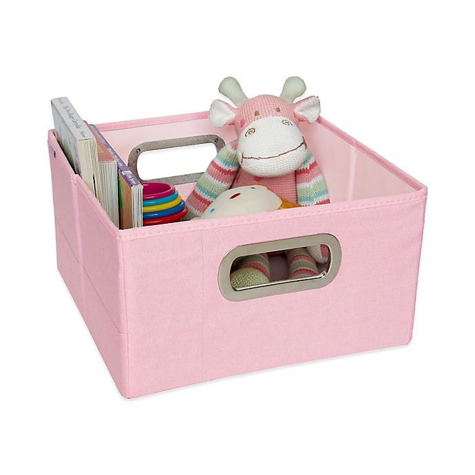 slide 2 of 2, JJ Cole Storage Box - Pink, 6.5 in