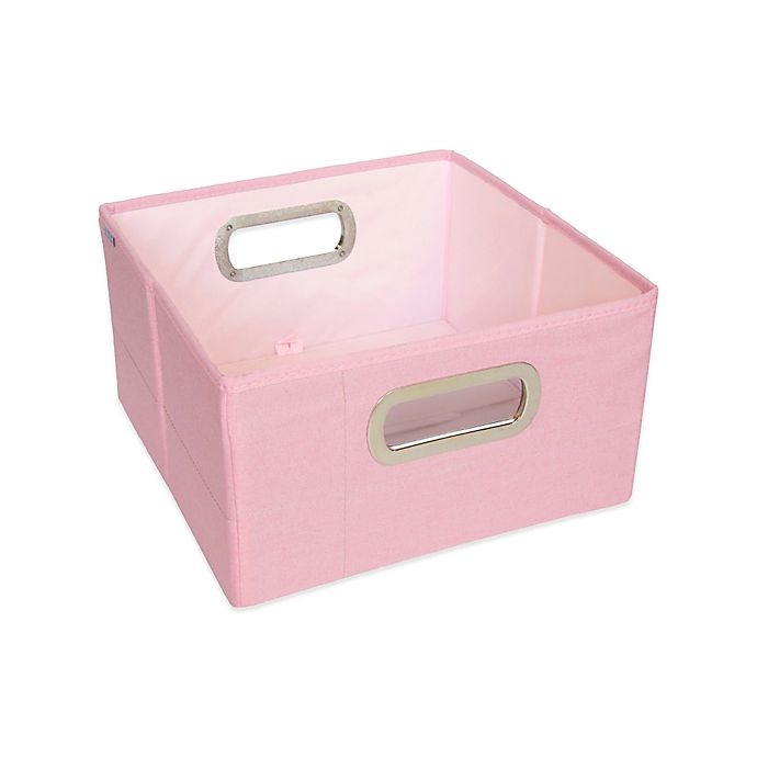 slide 1 of 2, JJ Cole Storage Box - Pink, 6.5 in