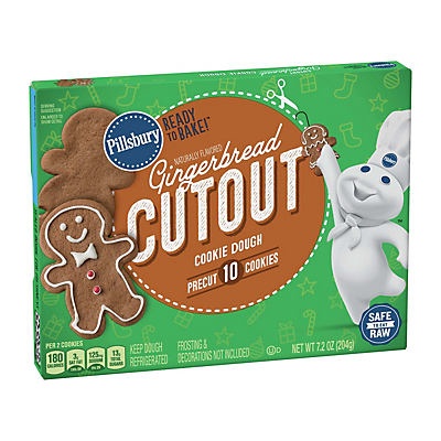 slide 1 of 1, Pillsbury Gingerbread Cutout Cookies, 8.5 oz