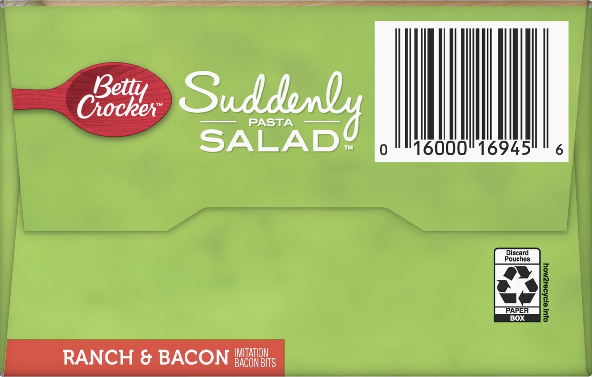 slide 9 of 9, Betty Crocker Suddenly Pasta Salad, Ranch & Bacon, 15 oz., Twin Pack, 15 oz