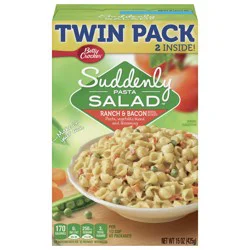 Betty Crocker Suddenly Pasta Salad, Ranch & Bacon, 15 oz., Twin Pack