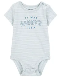 Carter's Baby Short-Sleeve Graphic Bodysuit - Blue Blue 24M
