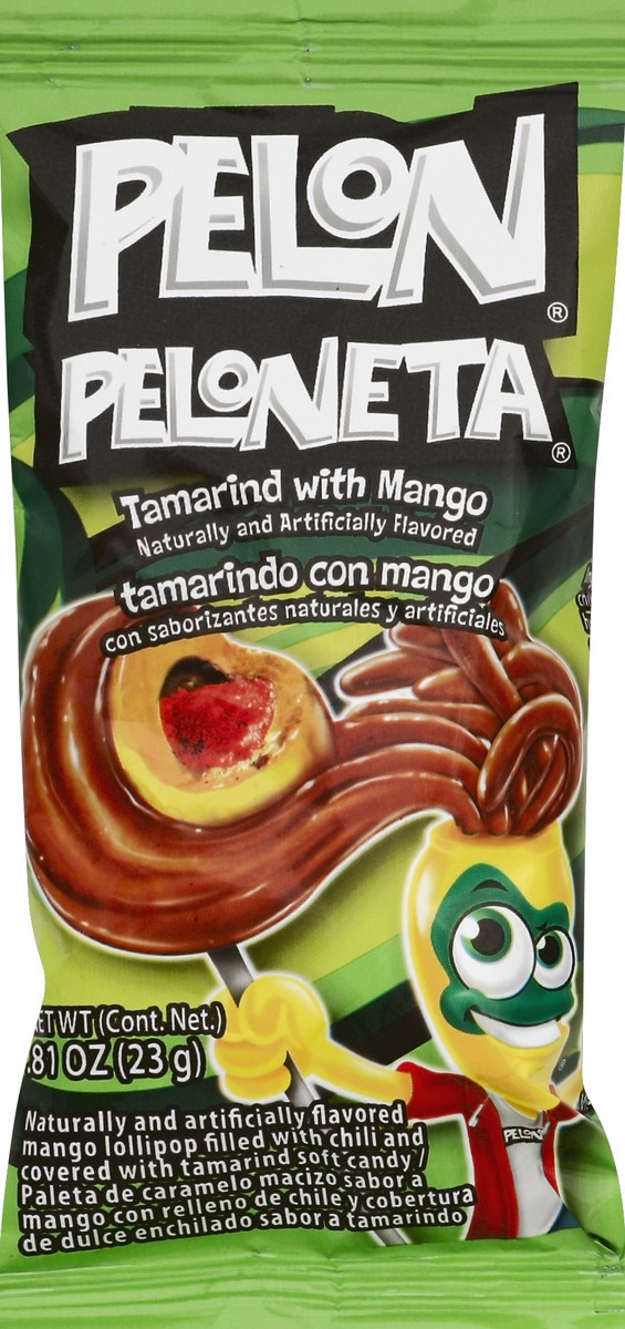 slide 5 of 5, Pelon Peloneta Tamarind With Mango Lollipop, 18 ct