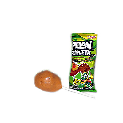 slide 1 of 5, Pelon Peloneta Tamarind With Mango Lollipop, 18 ct