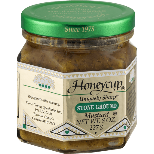 slide 2 of 9, Honeycup Stone Ground Mustard, 8 oz