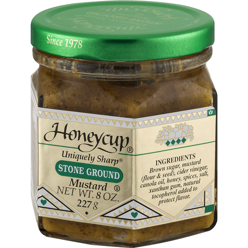 slide 3 of 9, Honeycup Stone Ground Mustard, 8 oz