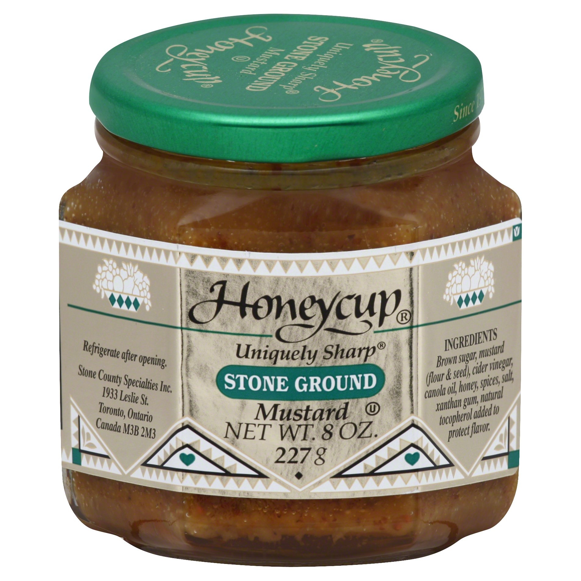 slide 1 of 9, Honeycup Stone Ground Mustard, 8 oz