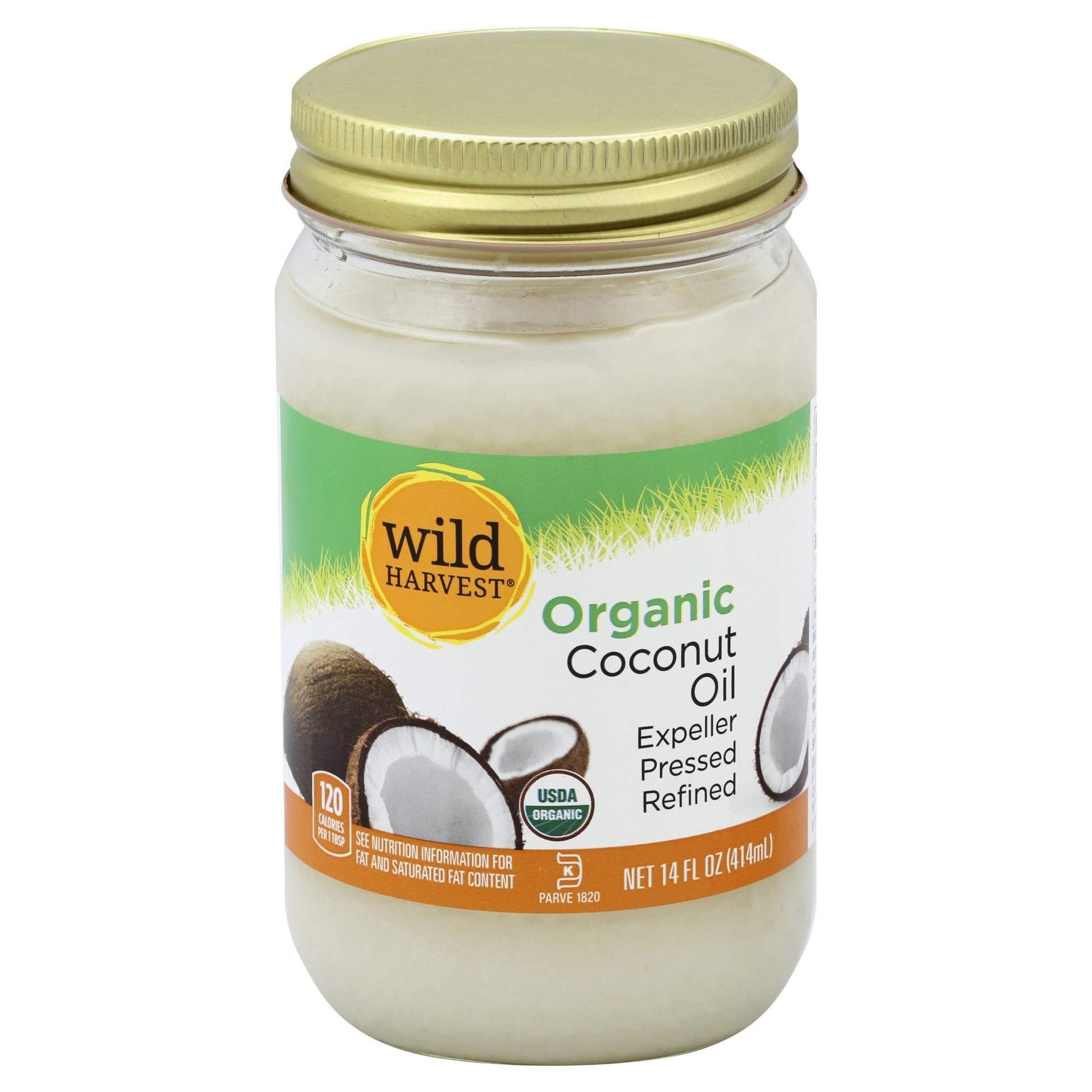 slide 1 of 7, Wild Harvest Organic Coconut Oil, 14 fl oz