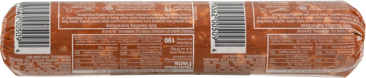 slide 7 of 9, Cacique Pork Chorizo 9 oz, 9 oz