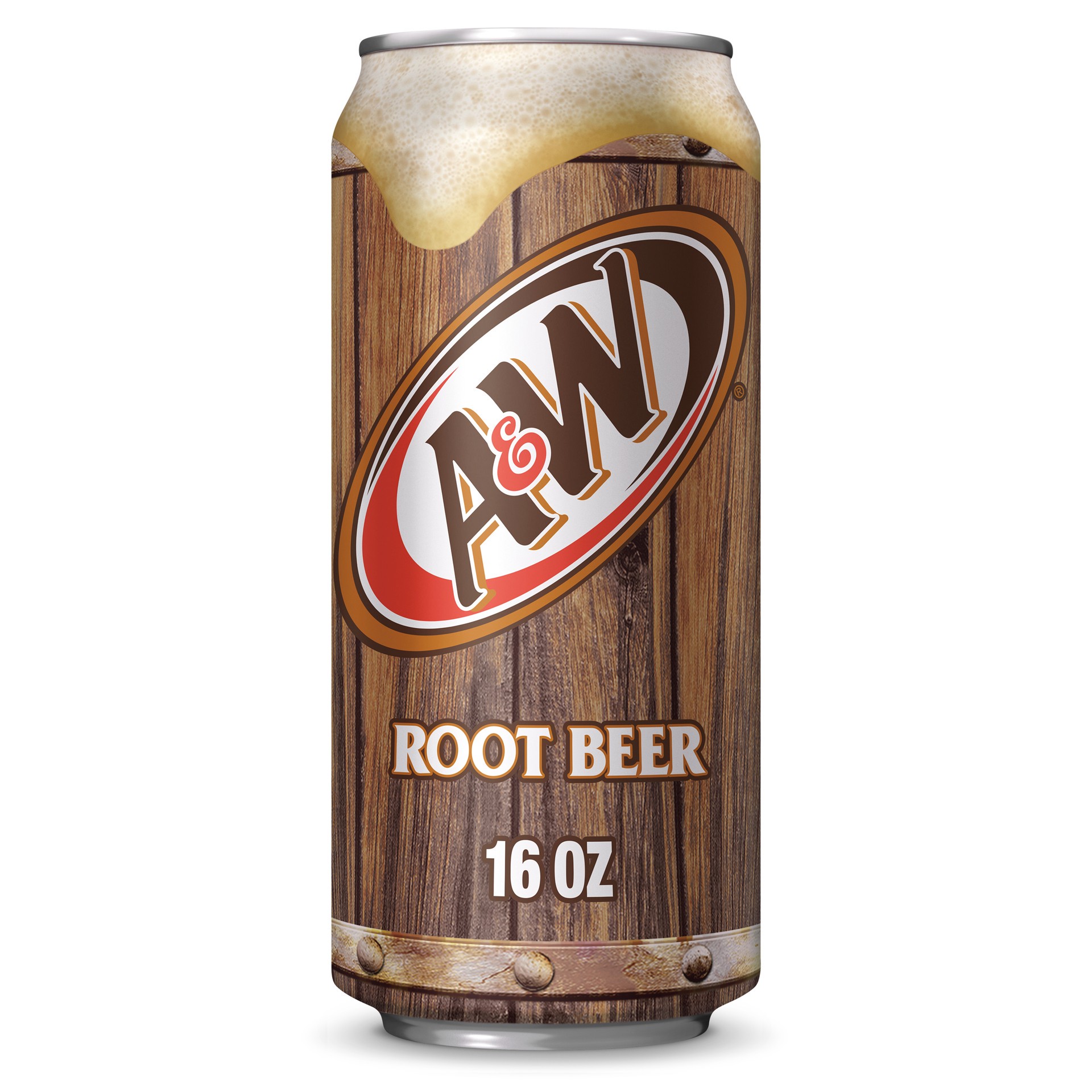 slide 1 of 3, A&W Root Beer Soda, 16 fl oz can, 16 fl oz