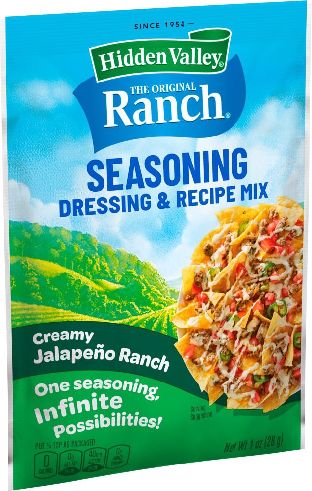 slide 5 of 6, Hidden Valley Seasoning, Dressing and Recipe Mix, Creamy Jalapeño Ranch,, 1 oz