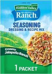 Hidden Valley Seasoning, Dressing and Recipe Mix, Creamy Jalapeño Ranch,