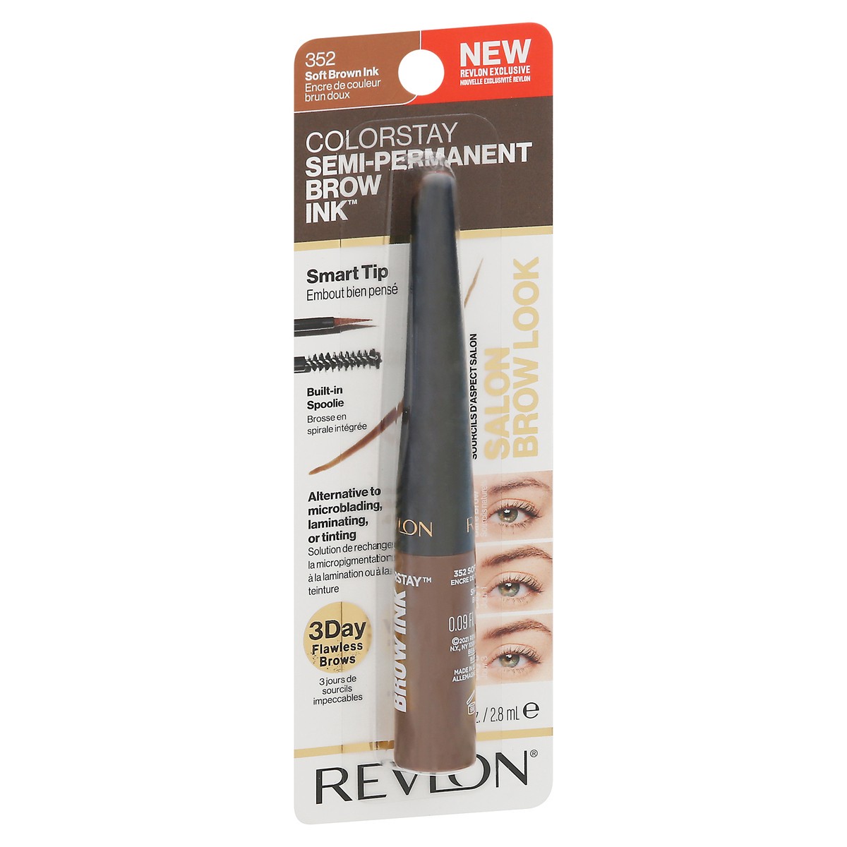 slide 7 of 12, ColorStay Semi-Permanent Soft Brown Ink 352 Brow Ink 0.09 fl oz, 0.05 oz