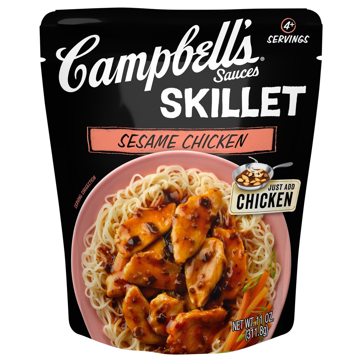 slide 1 of 5, Campbell's Skillet Sauces Sesame Chicken, 11 oz