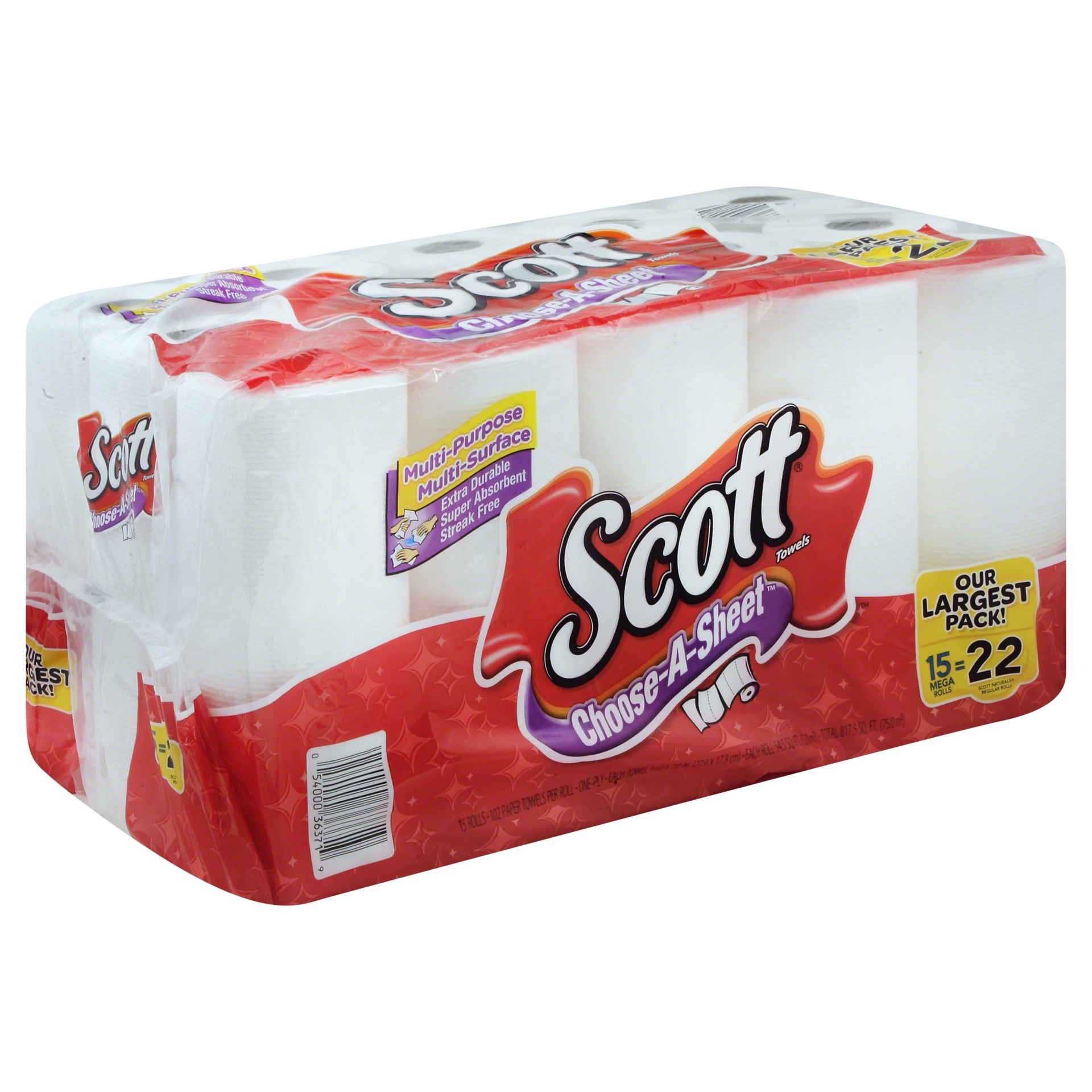 Scott Choose-A-Sheet Paper Towels - Mega Rolls