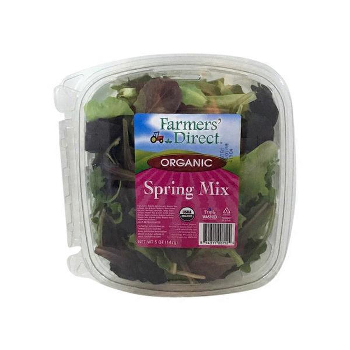slide 1 of 1, Farmers' Direct Organic Spring Mix, 5 oz