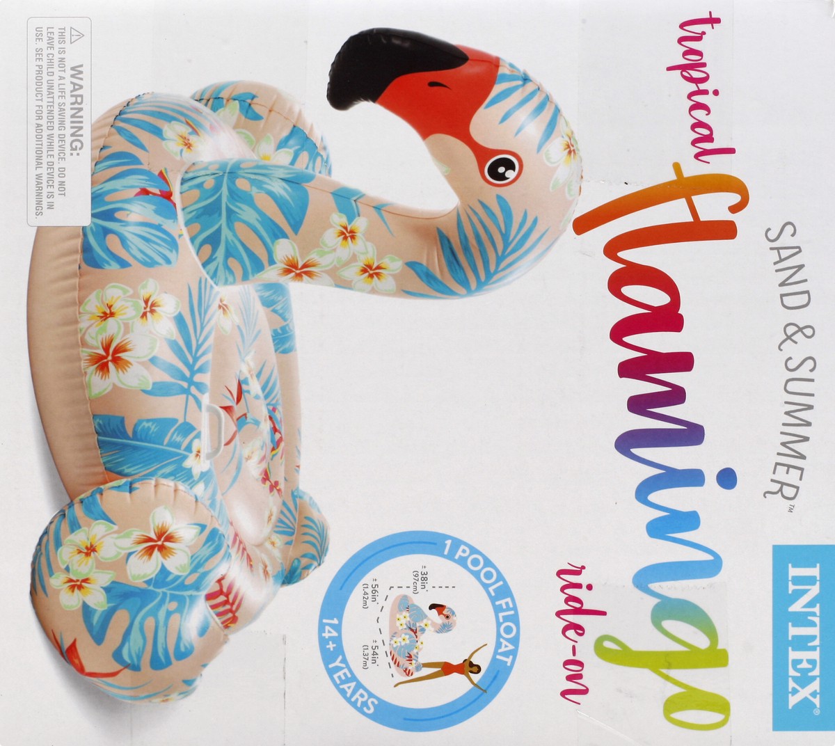 slide 5 of 9, Sola Tropical Flamingo Ride On, 1 ct