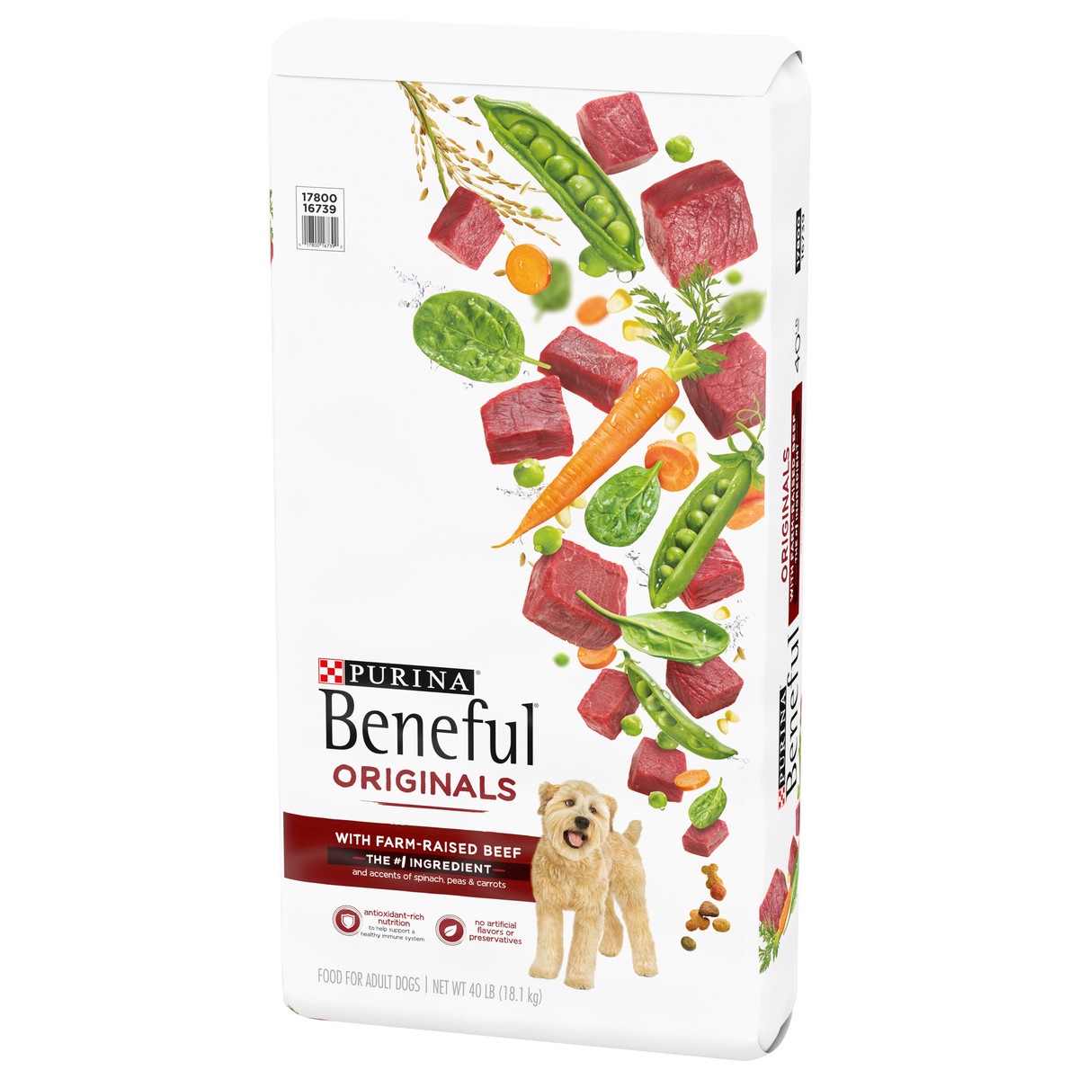 slide 5 of 9, Beneful Purina Beneful Originals With Farm-Raised Beef, Real Meat Dog Food, 40 lb