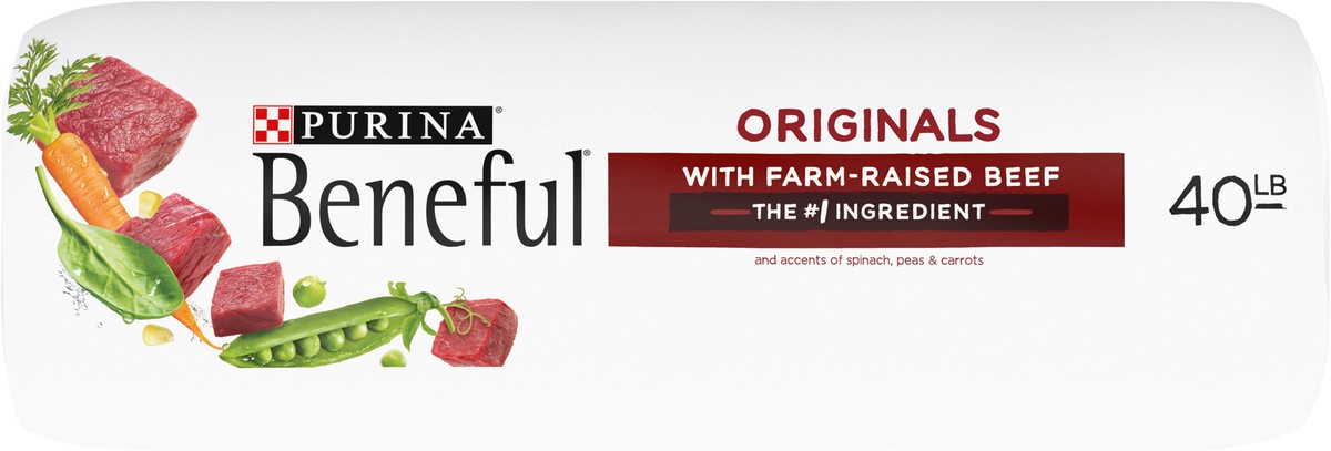 slide 7 of 9, Beneful Purina Beneful Originals With Farm-Raised Beef, Real Meat Dog Food, 40 lb