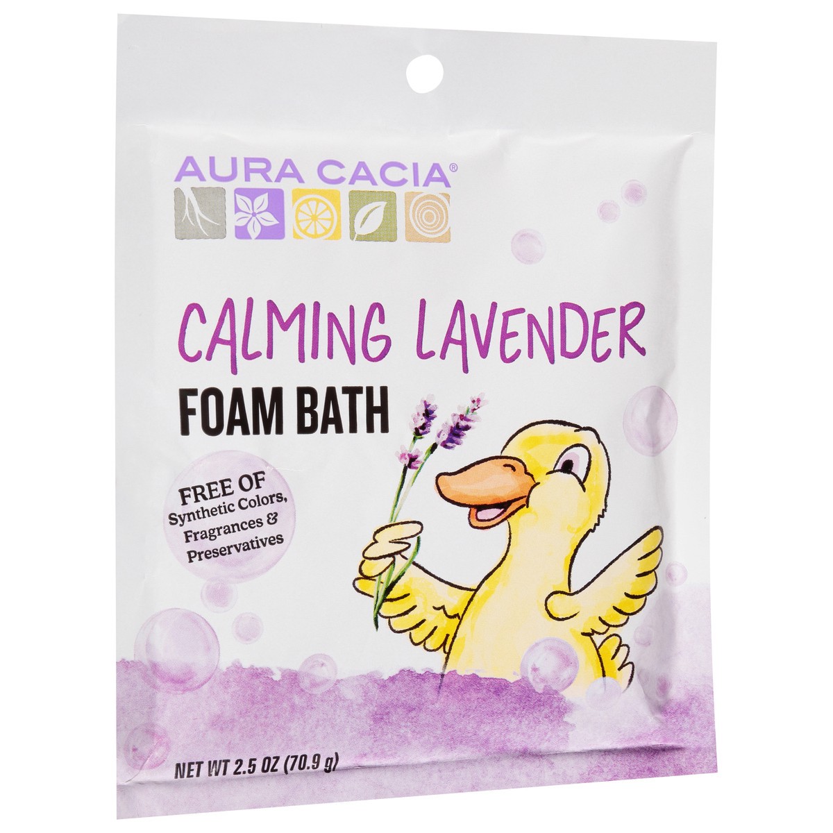 slide 2 of 9, Aura Cacia Calming Aromatherapy Foam Bath For Kids, 2.5 oz