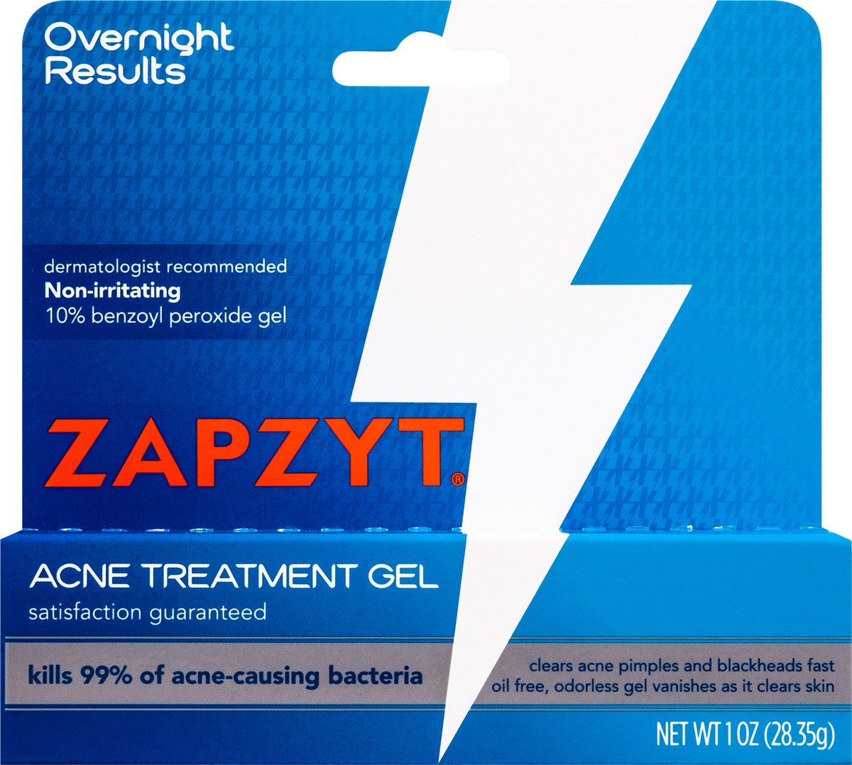 slide 1 of 10, ZAPZYT Acne Treatment Gel 1 oz, 1 oz