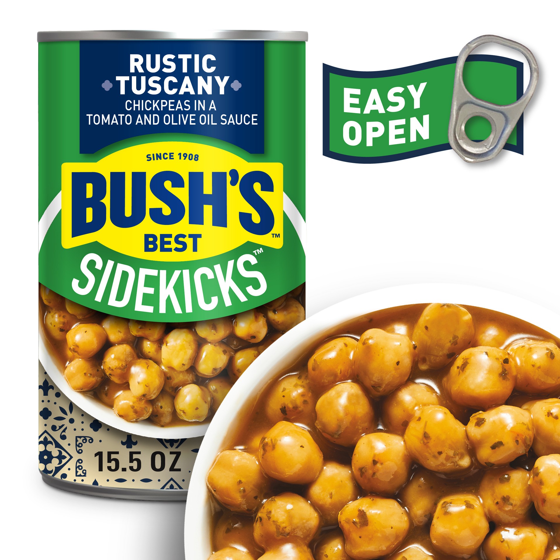 slide 4 of 5, Bush's Best Bush's Sidekicks Rustic Tuscany Chickpeas 15.5 oz, 15.5 oz