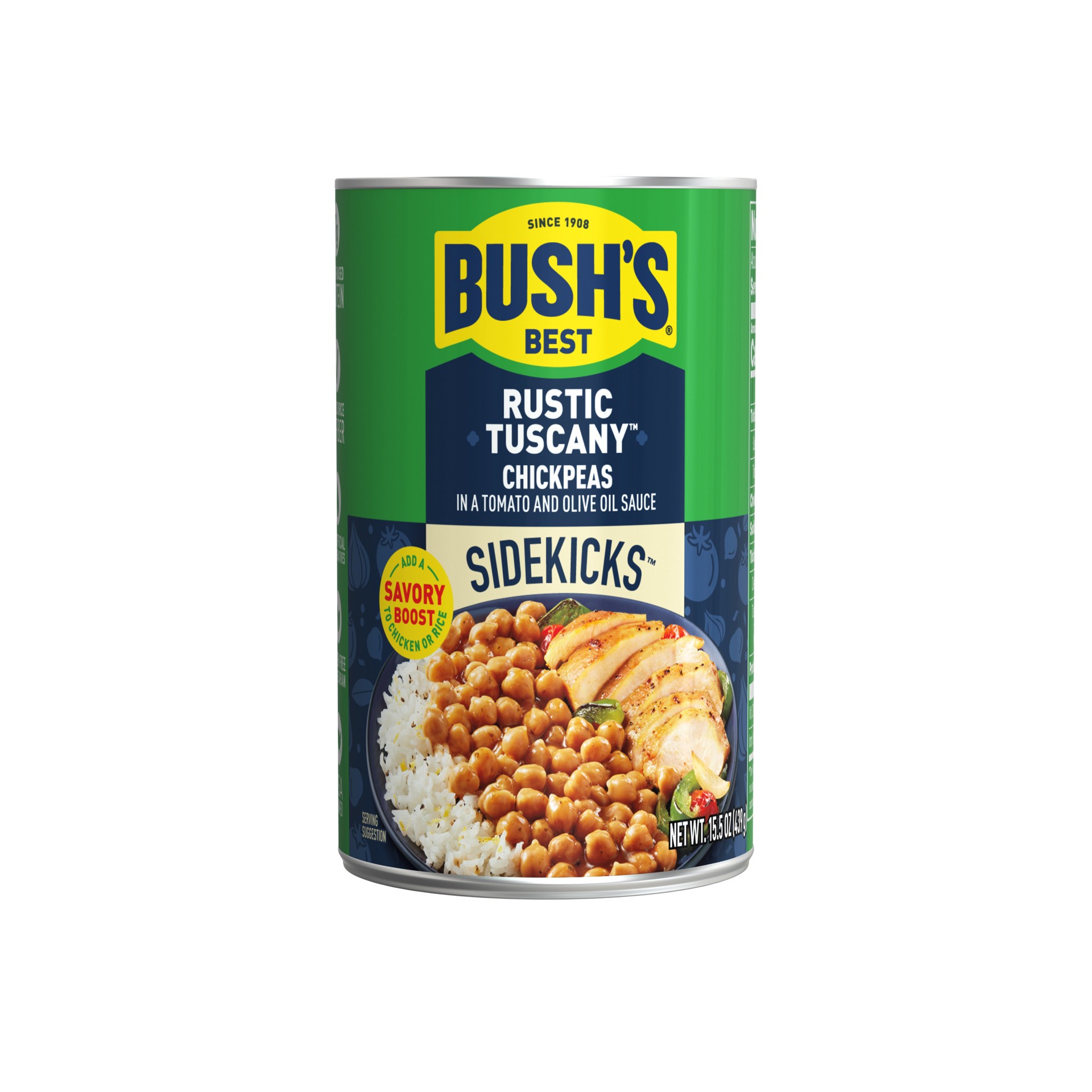 slide 1 of 5, Bush's Best Bush's Sidekicks Rustic Tuscany Chickpeas 15.5 oz, 15.5 oz