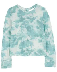 Oshkosh Kid Tie Dye Knit Long-Sleeve Fashion Top - Blue Blue 12