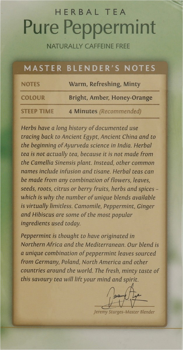 slide 4 of 9, Twinings Caffeine-Free Pure Peppermint Herbal Tea Value Pack 50 Tea Bags, 50 ct