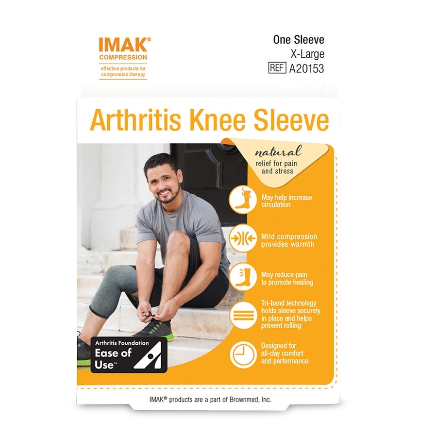 slide 1 of 1, IMAK Compression Arthritis Knee Sleeve, 1 ct