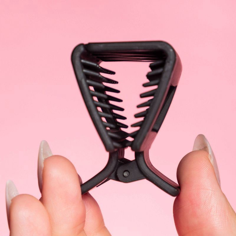 slide 2 of 8, Gimme Beauty Square Extra Grip Claw Clip - 2pc - Black, 2 ct