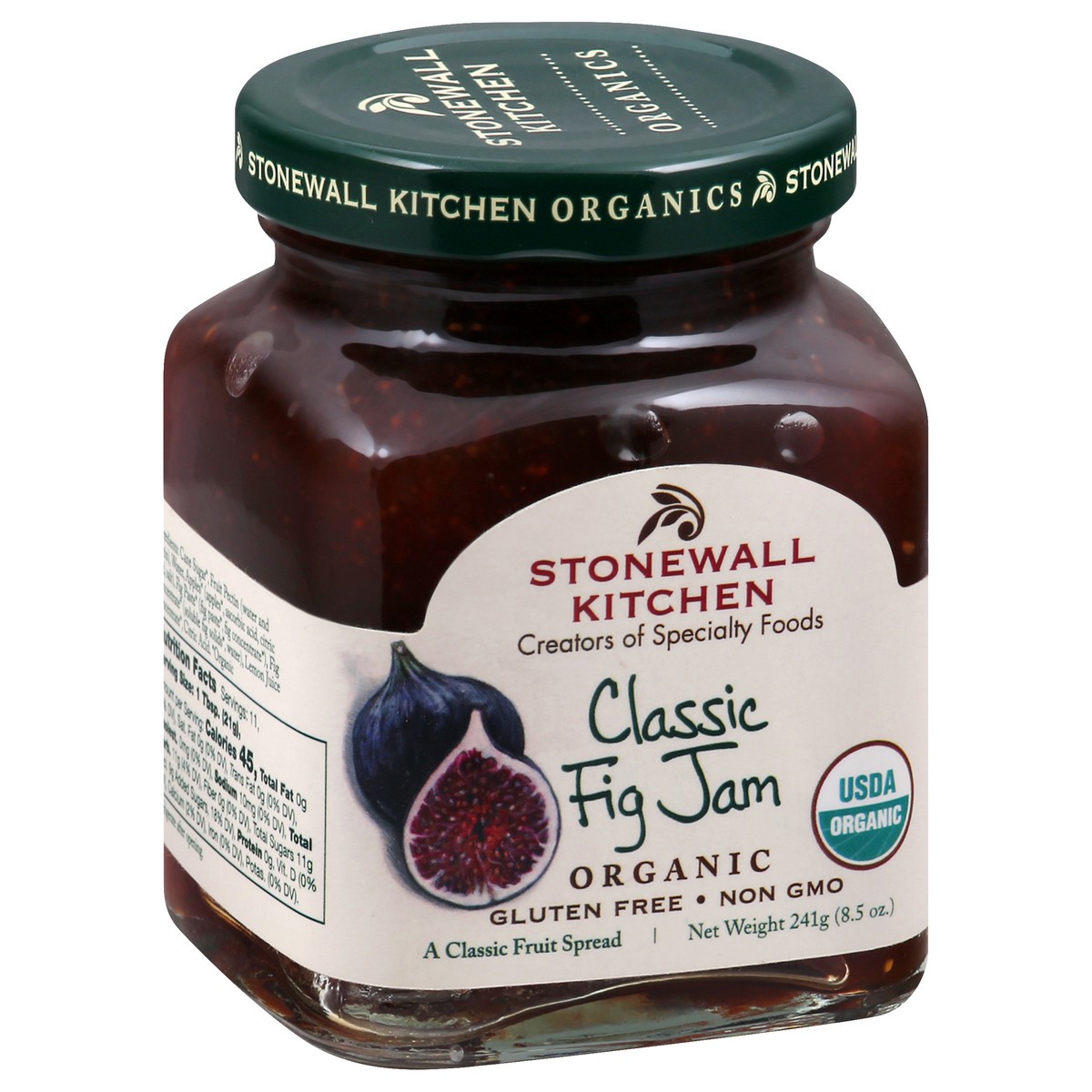 slide 5 of 9, Stonewall Kitchen Organic Classic Fig Jam 241 gr, 241 g