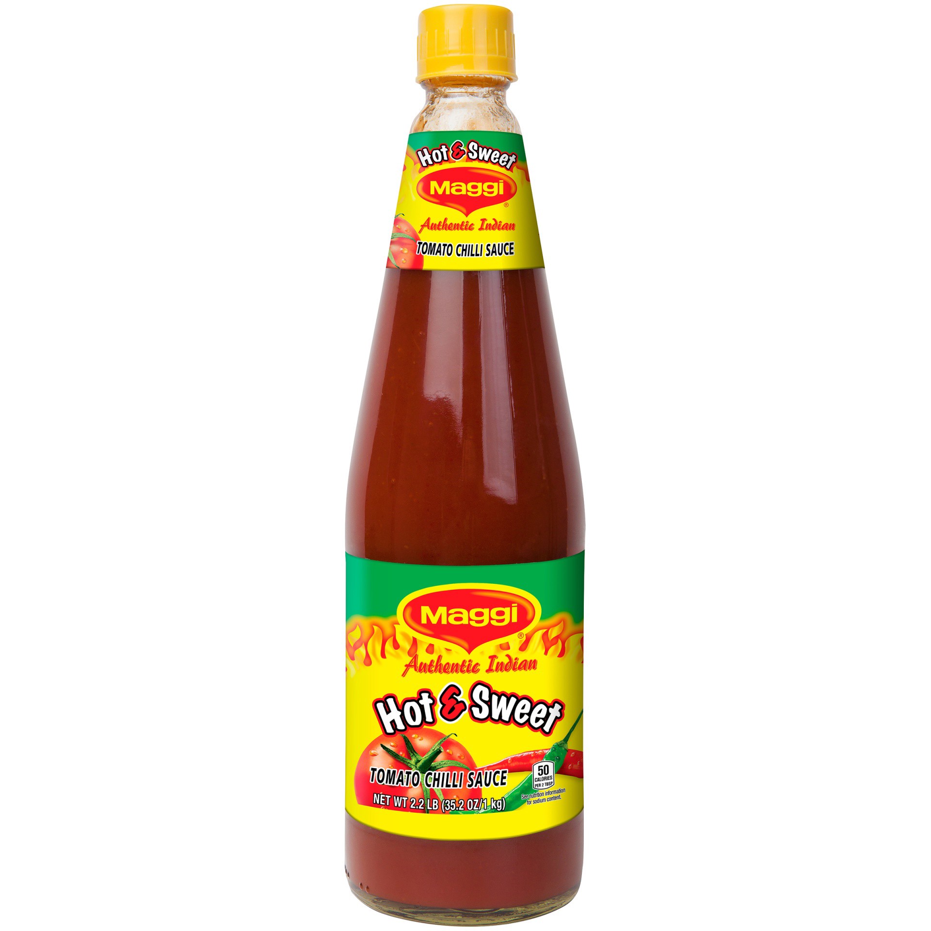 slide 2 of 4, MAGGI HOT & SWEET Tomato Catsup Sauce Bottle 1Kg, 2.2 lb