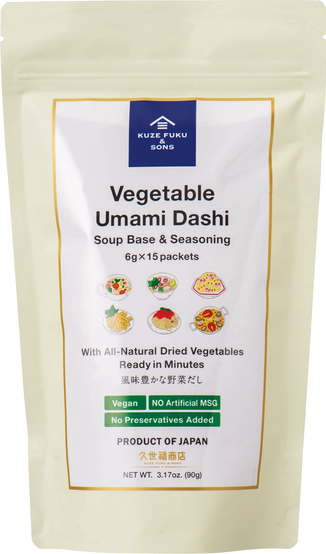 slide 1 of 1, Kuzefuku Vegetable Umami Dashi, 3.17 oz