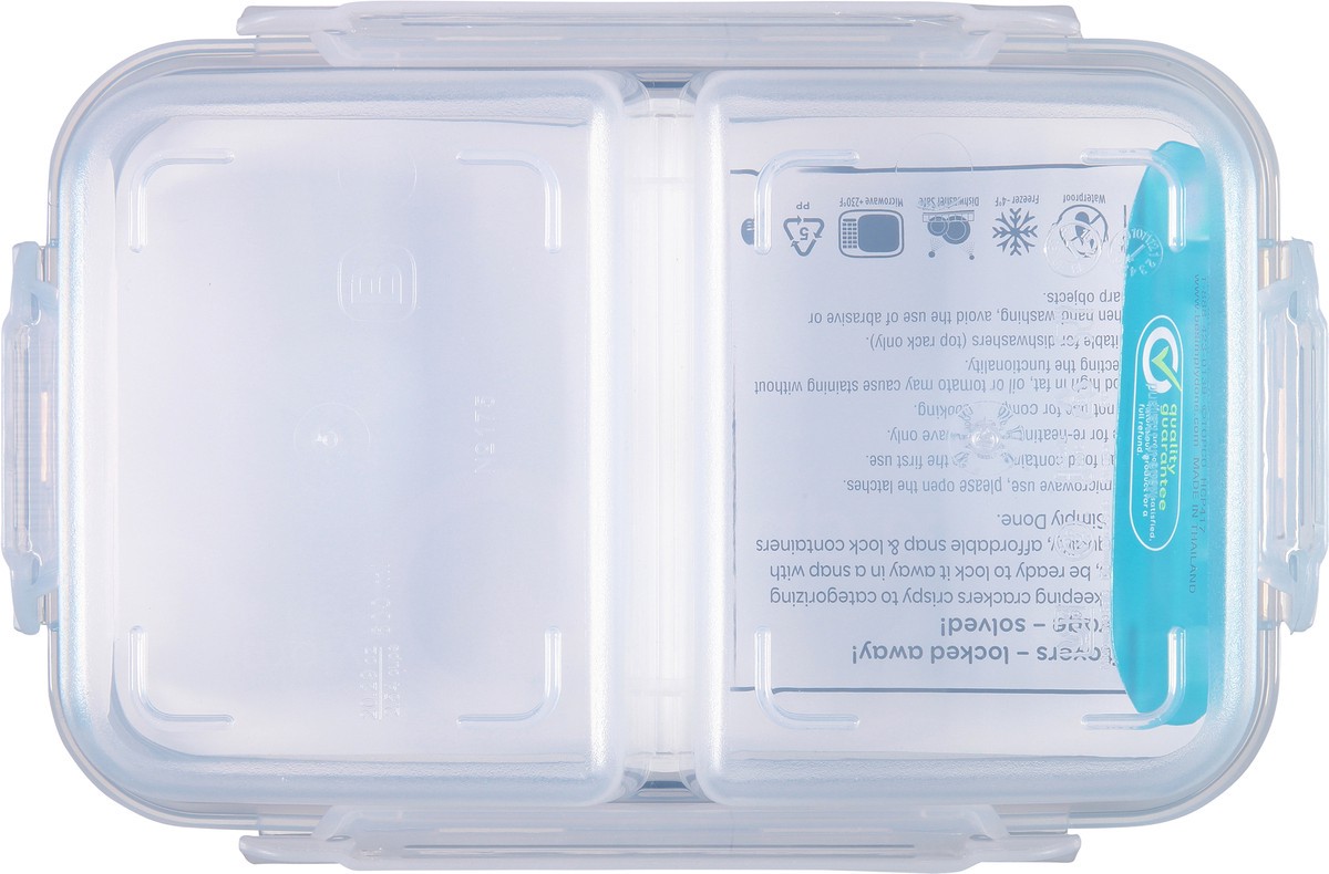 slide 3 of 9, Simply Done Snap & Lock Compartment Rectangle Container & Lid 1 ea, 1 ct