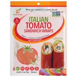 NewGem Foods Italian Tomato Sandwich Wraps 2.5 oz