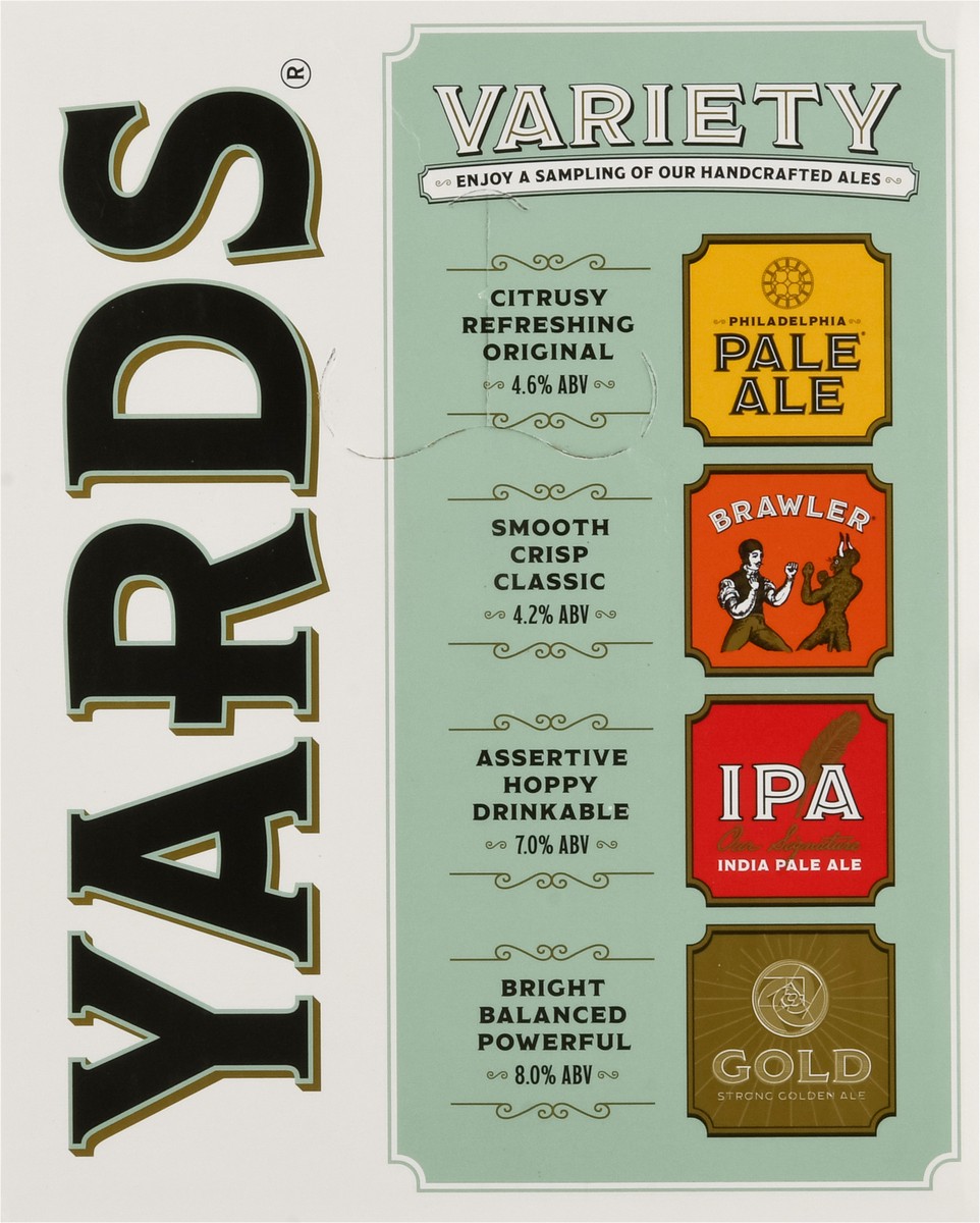 slide 5 of 9, Yards Beer Variety 12 - 12 fl oz Bottles, 144 oz