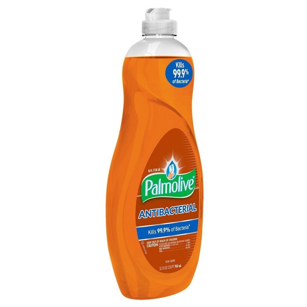 slide 5 of 5, Palmolive Dish Liquid Ultra Antibacterial Orange, 32.5 oz