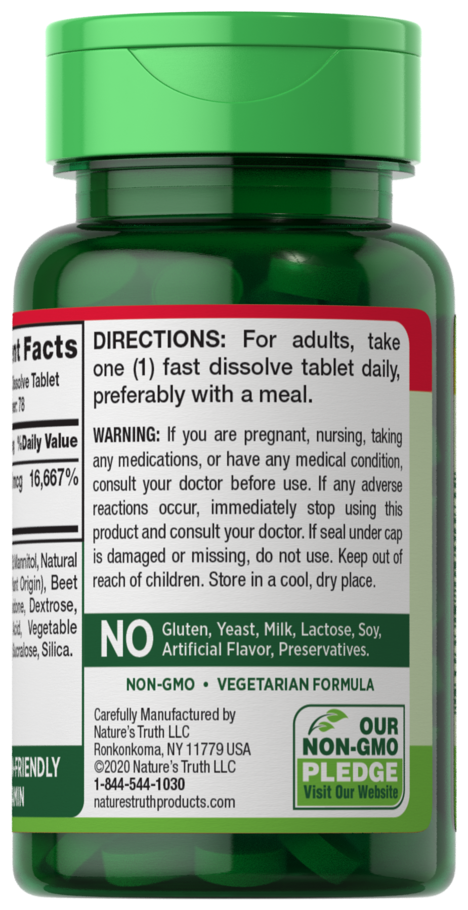 slide 4 of 4, Nature's Truth Natures Truth Fast Dissolve Biotin 5000Mg Tabs, 78 ct