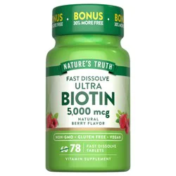 Nature's Truth Natures Truth Fast Dissolve Biotin 5000Mg Tabs