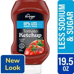 Kroger 50% Less Sugar And Sodium Ketchup