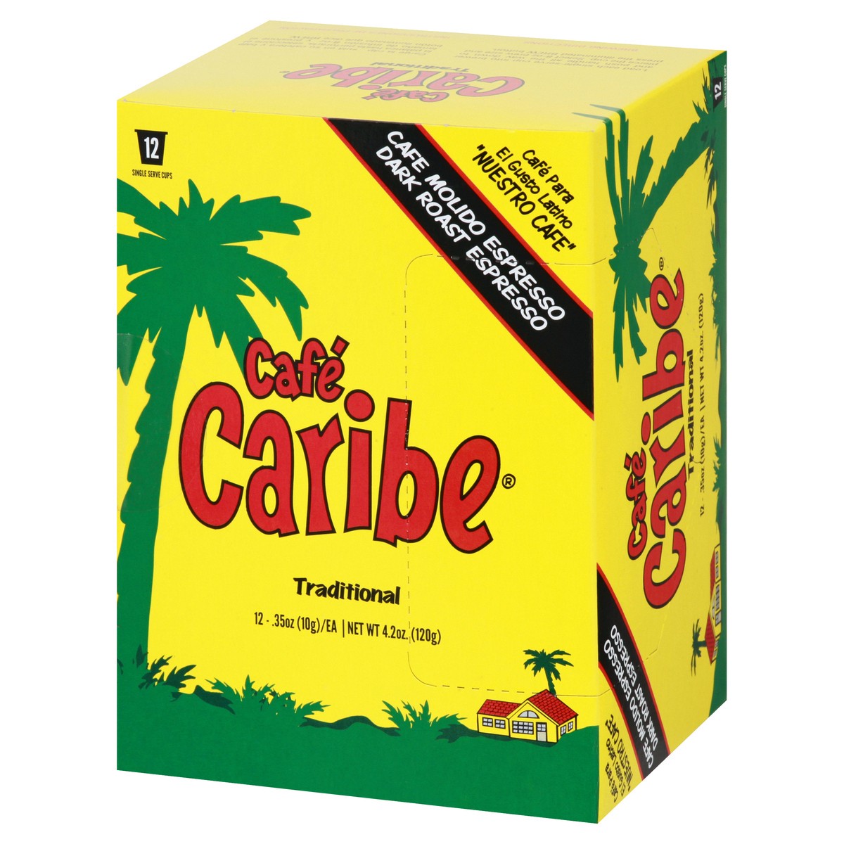 slide 3 of 11, Cafe Caribe Dark Roast Espresso Traditional Single Serve Cups Coffee - 12 ct, 12 ct