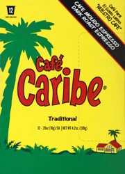 Cafe Caribe Dark Roast Espresso Traditional Single Serve Cups Coffee - 12 ct