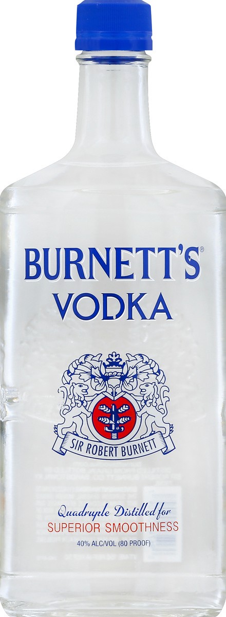 slide 2 of 2, Burnett's Vodka 80 proof, 750 ml