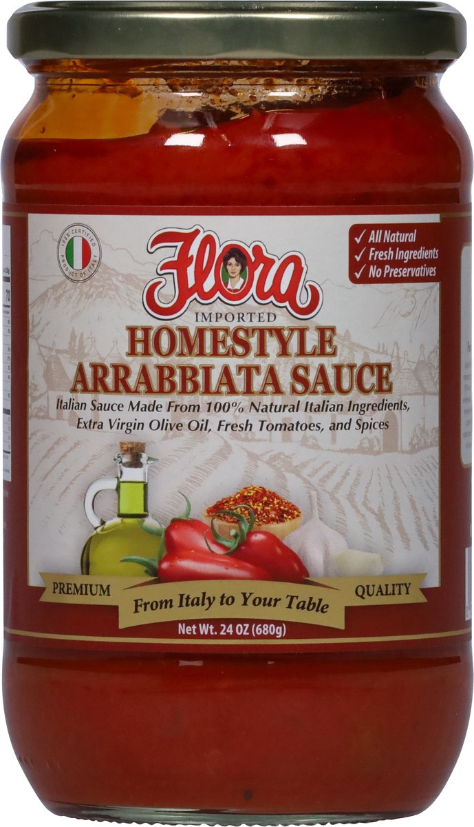 slide 6 of 9, Flora Imported Homestyle Arrabbiata Sauce 24 oz, 24 oz