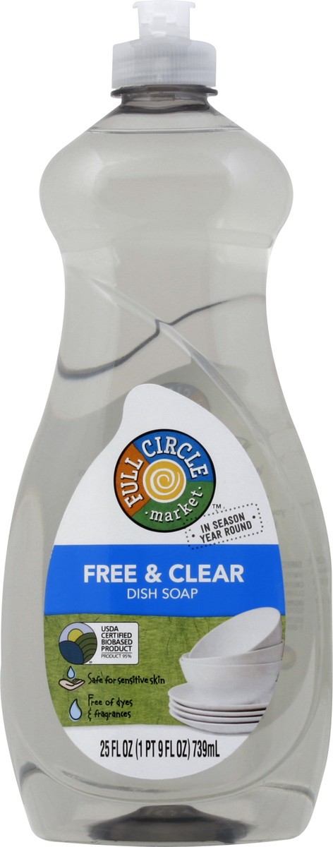 slide 3 of 9, Full Circle Market Full Circle Free/Clear Dish Detergent, 25 oz