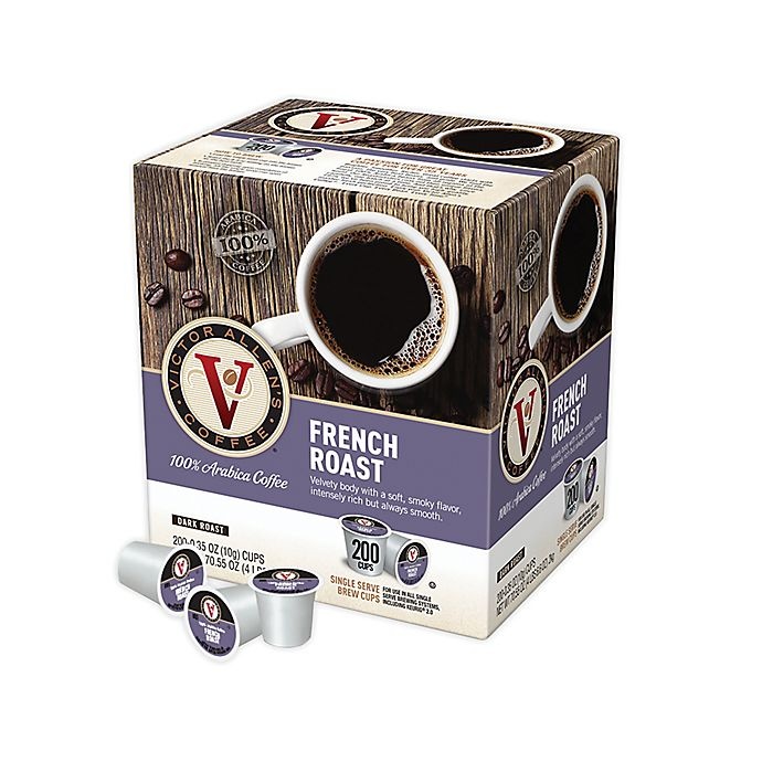 slide 1 of 1, Victor Allen French Roast Coffee Pods for Single Serve Coffee Makers, 200 ct