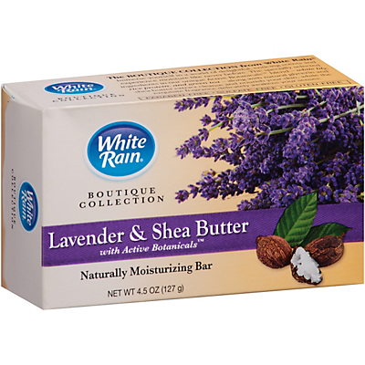 slide 1 of 1, White Rain Bar Soap Lavender & Shea Butter, 4.5 oz