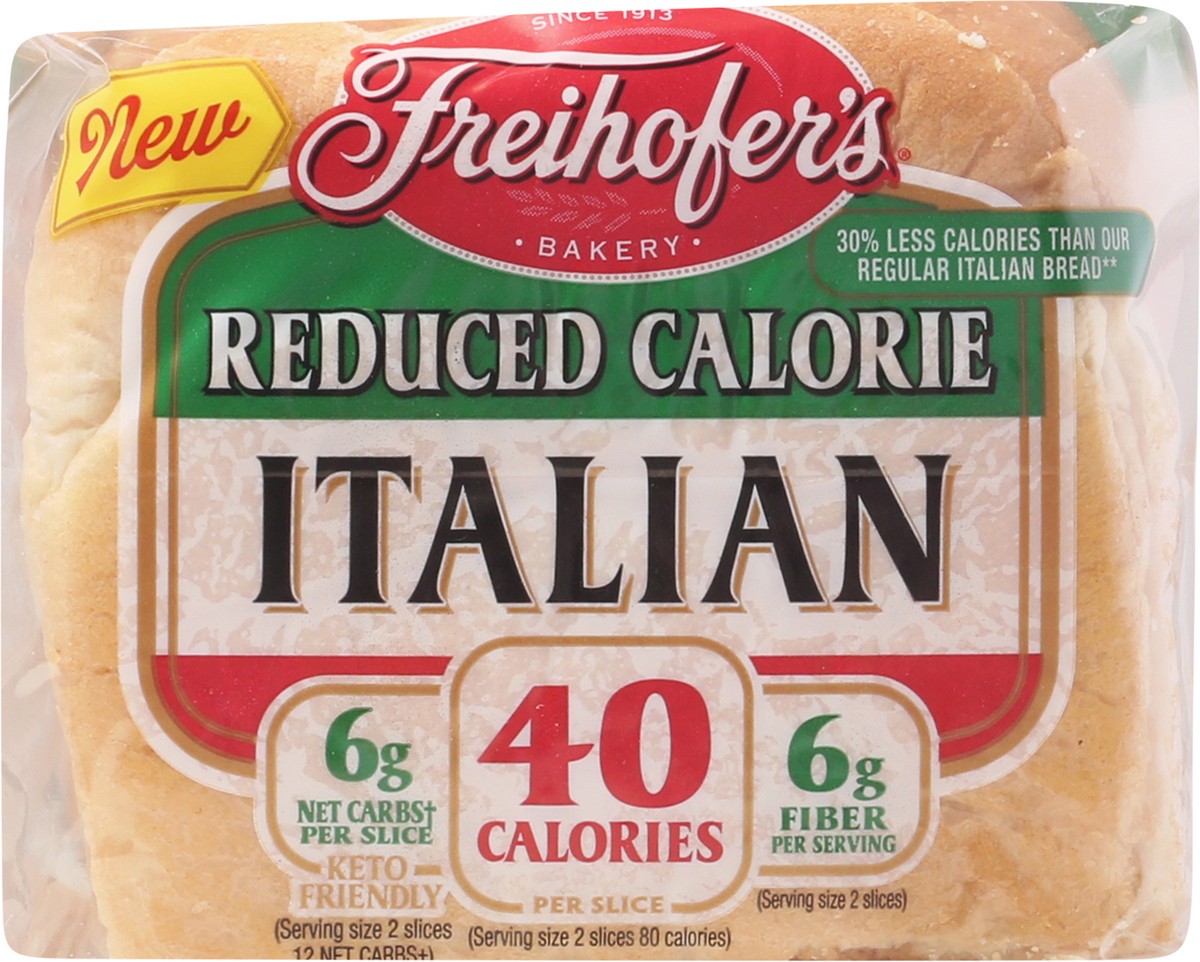slide 12 of 12, Freihofer's Reduced Calorie Italian Bread, 16 oz, 1 lb